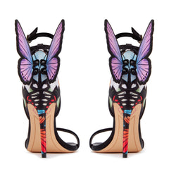 Sophia Webster Saw23059 Chiara Leather Sandals Midnight