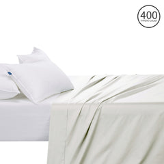 Egyptian Cotton Co 400 Thread Flat Sheet Cream