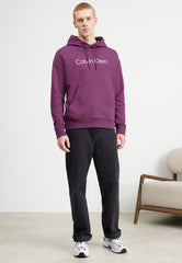 Calvin Klein K111345 Msw Hero Logo Comfort Hoodie Plum