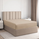 Egyptian Cotton Co T400 Fitted D/B Extra Depth Stone