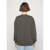 Calvin Klein J219946 Stripe Monologo Washed Crew Neck Grey