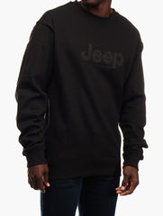 Jeep Logo Applique Crewneck Black