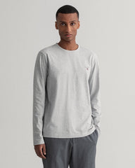 Gant 342098 Original Ls T-Shirt Light Grey