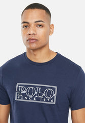Polo Mens Logo Transfer Tee Navy
