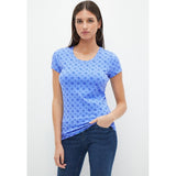 Guess C76005 Lds Ss Cn Peony Aop Tee Blue
