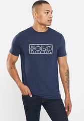Polo Mens Logo Transfer Tee Navy