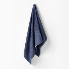 Linen House Nara Bamboo Cotton Bath Towel Blue