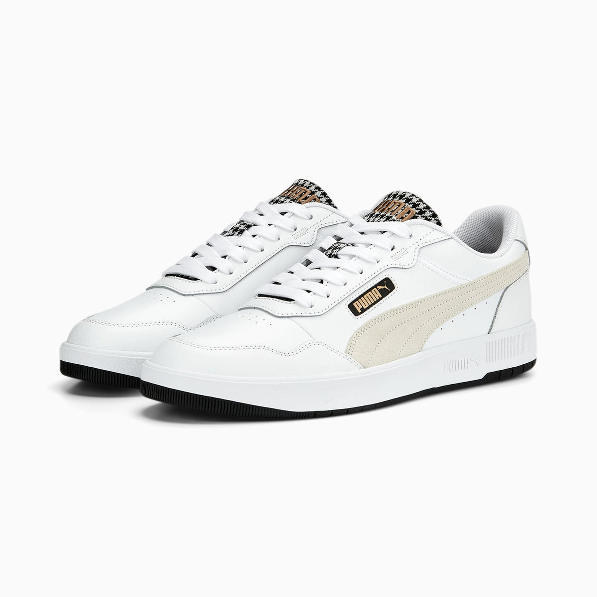 Puma Mens Court Ultra Houndstooth Shoes White Sedgars SA