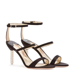 Sophia Webster Faw20050 Rosalind Crystal Mid Sandals Black
