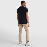 Tommy Hilfiger Mw32651 Msw Trim Tape Training Slim Polo Navy