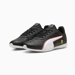 Puma Mens Ferrari Tune Cat Shoes Black And White