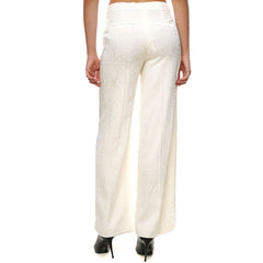 Karl Lagerfeld 235W1004 Logo Tailored Trousers Of White