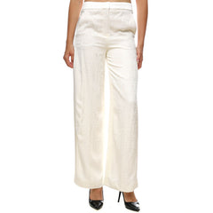 Karl Lagerfeld 235W1004 Logo Tailored Trousers Of White