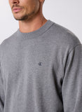 Calvin Klein Mens Cotton Crew Neck Sweatshirt In Grey