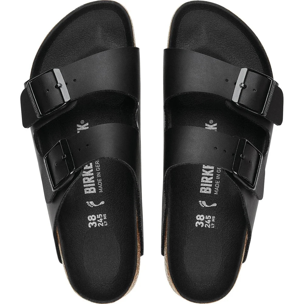 Birkenstock Unisex Arizona Birko Shoes In Black