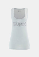 Guess Womens Embellished Tank Top In Mint