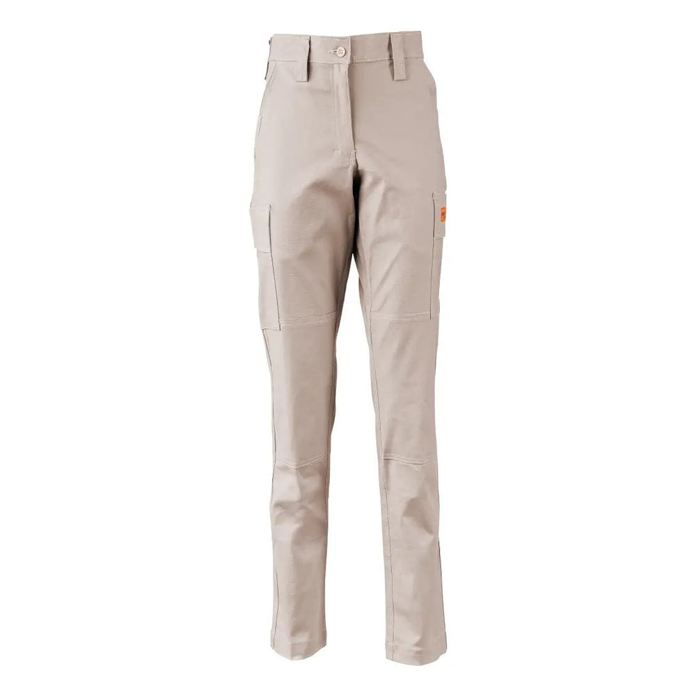 Sniper Womens Flex Combat Cargo Trouser In Khaki
