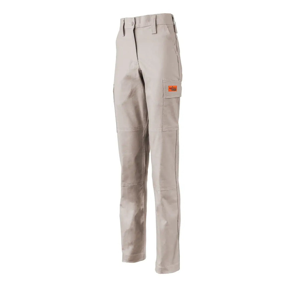 Sniper Womens Flex Combat Cargo Trouser In Khaki