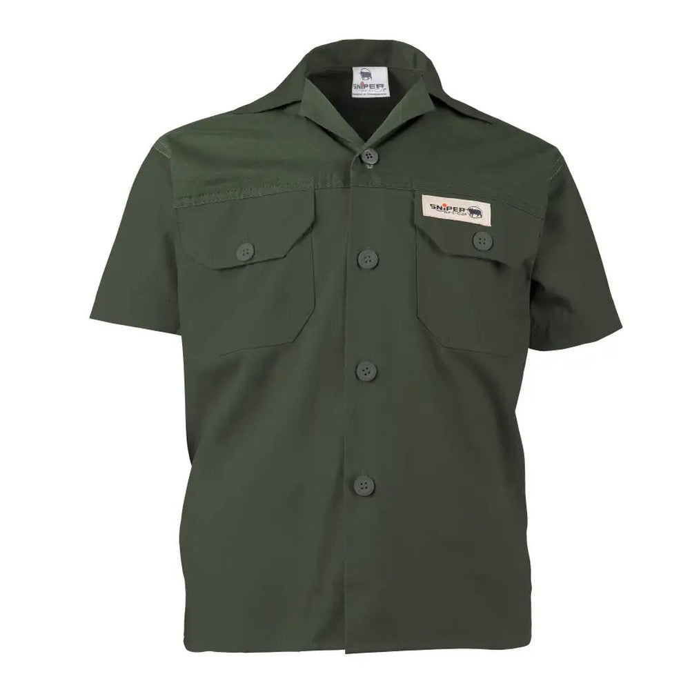 Sniper Boys Adventure Short Sleeves Shirt In Military Olive