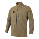 Sniper Mens Warm Fleece Zipper Top Jacket In Coyote
