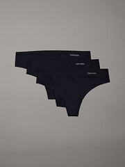 Calvin Klein Qd3558E Thong 3Pk Black