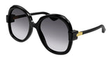 Gucci Womens Round Oversised Sunglasses In Black