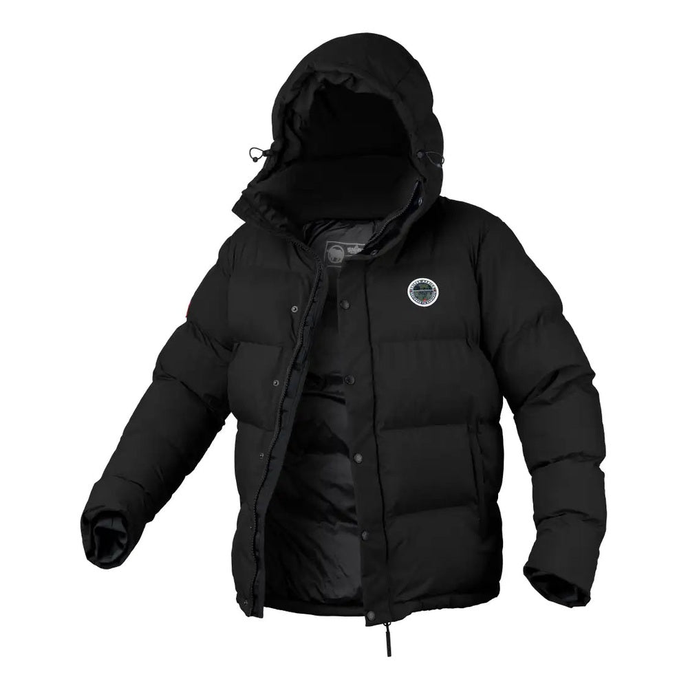 Sniper Mens Adventure Puffer Jacket In Black