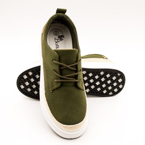 Butterfly Feet Ladies Olive/White Senhora 22 Shoes