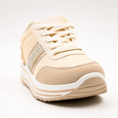 Butterfly Feet Ladies Apexx 1 Shoes Beige