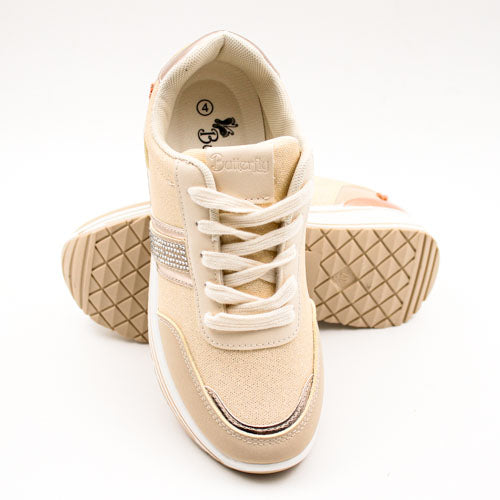 Butterfly Feet Ladies Apexx 1 Shoes Beige