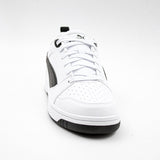 Puma Kids Rebound V6 Lo Jr Shoes In White & Black