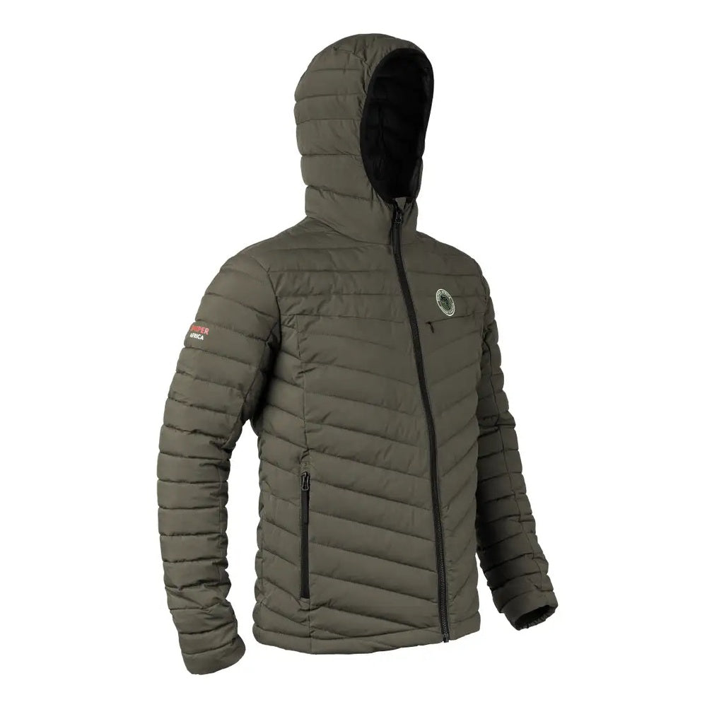 Sniper Mens Explorer Puffer Jacket In Olive