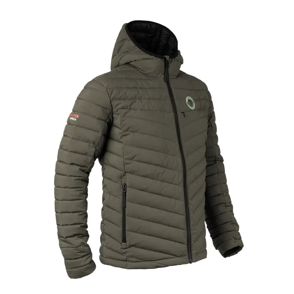 Sniper Mens Explorer Puffer Jacket In Olive