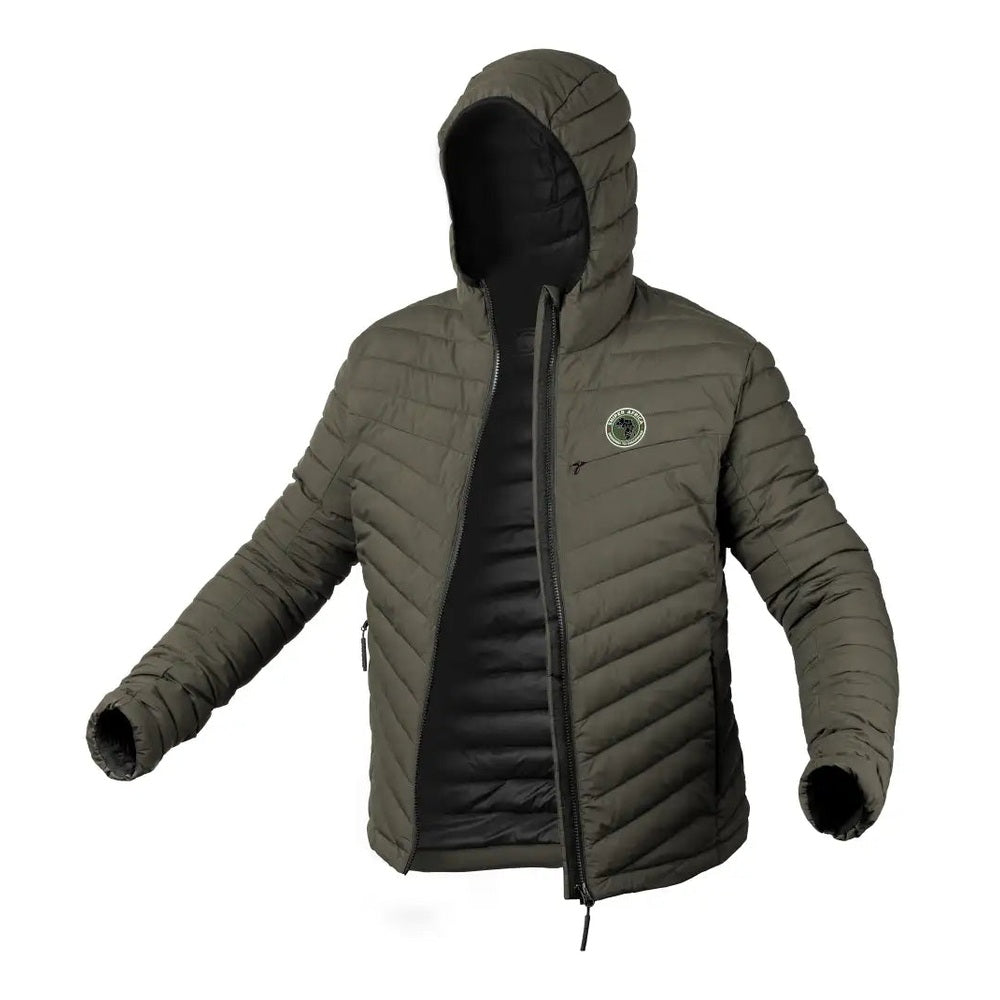 Sniper Mens Explorer Puffer Jacket In Olive