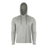 Watamu Mens Jozini Performance Hoody Long Sleeves T-Shirt In Silver Grey