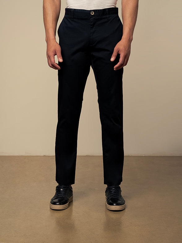 Polo Mens Milan Straight Leg Chino Pants In Black