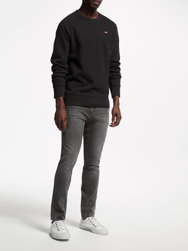 Levis Mens 5'10 Skinny Jeans In  Grey