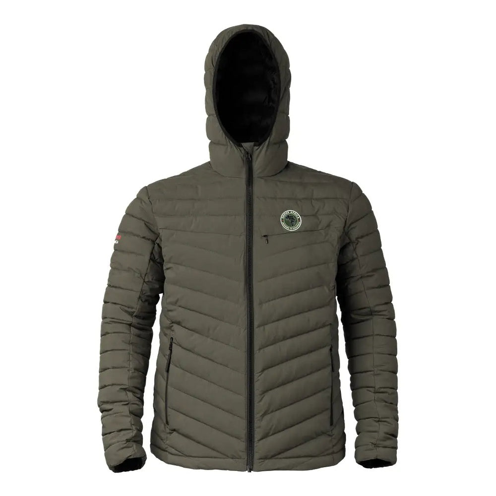 Sniper Mens Explorer Puffer Jacket In Olive