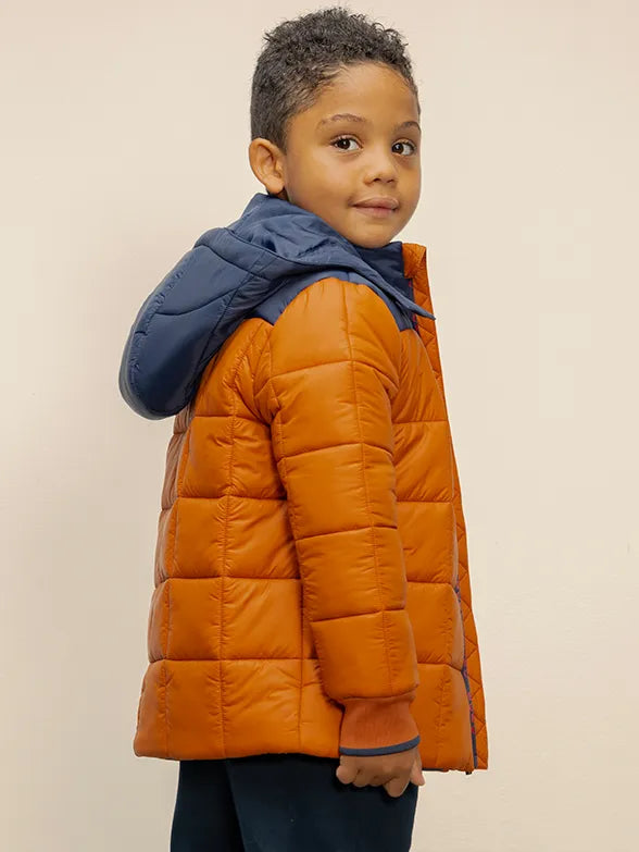 Polo 0042236 Boys Whyatt Colour Blocked Puffer Jkt