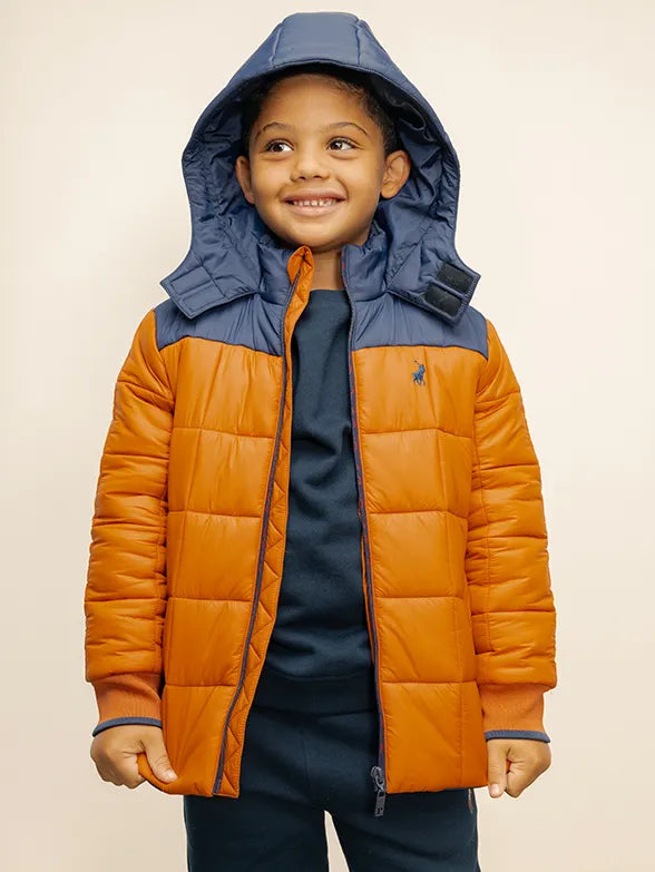 Polo 0042236 Boys Whyatt Colour Blocked Puffer Jkt