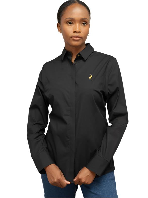 Polo 0043412 Wmn Jamie Ls Shirt Black