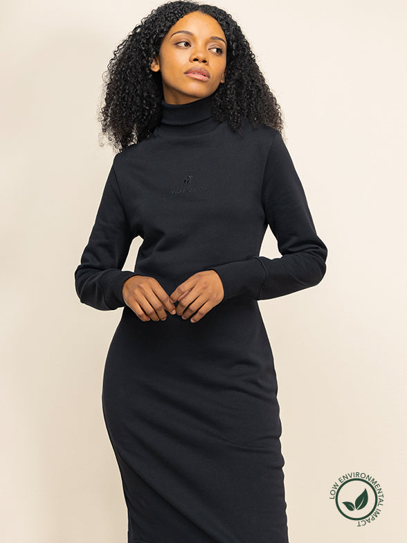 Polo 0043418 Women Addison Ls Sweater Dress  Black