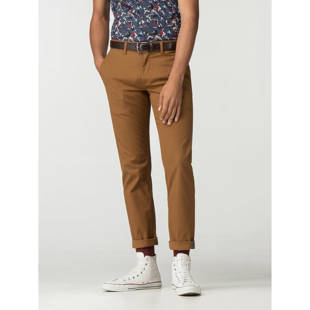 Ben Sherman Men's Straight Fit Chino Pants In Camel