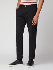 Ben Sherman Mens Straight Fit Chinos In Black
