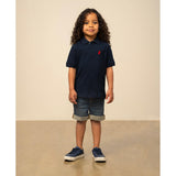 Polo Boys Austin Short Sleeve Golfer In Navy
