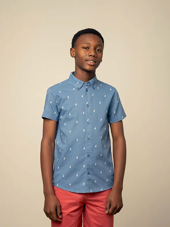 Polo 0048473 Boys Jude Ss Printed Shirt