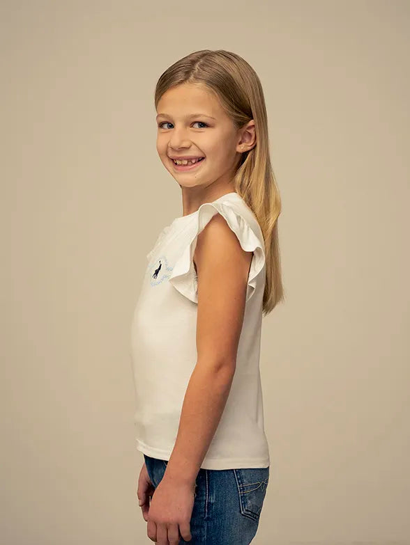 Polo 0048526 Girls Jessica Ss Printed Tee