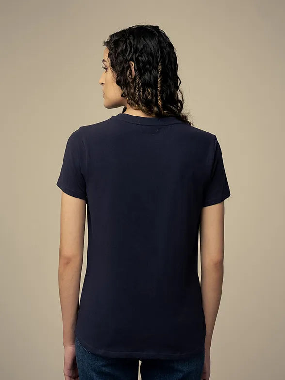 Polo Wmn Amy Crested Ss T-Shirt Navy