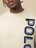 Polo Mens Sport Flock Logo T-Shirt In Grey