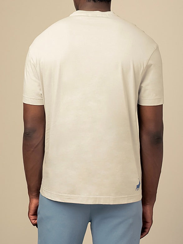Polo Mens Sport Flock Logo T-Shirt In Grey